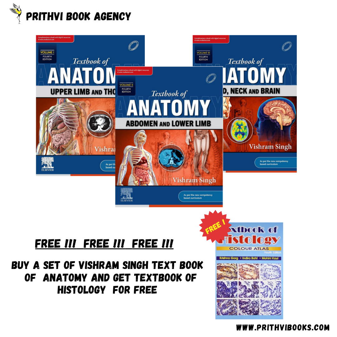 Textbook Of Anatomy By Vishram Singh ( Vol 1, 2 & 3)
