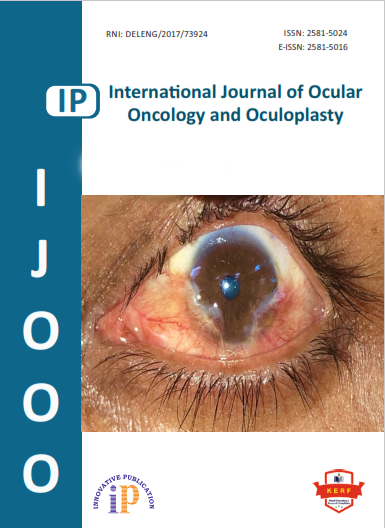 International Journal of Ocular Oncology and Oculoplasty