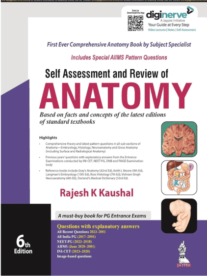 Self Assessment and Review of Anatomy 2023 by Rajesh K Kaushal