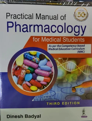 Practical manual of pharmacology for medical students