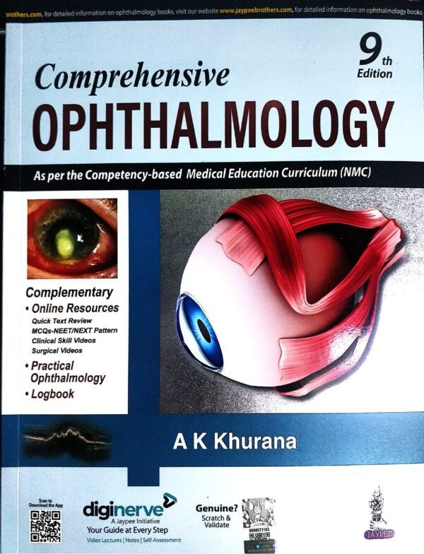 Comprehensive Ophthalmology : 9/E 2023